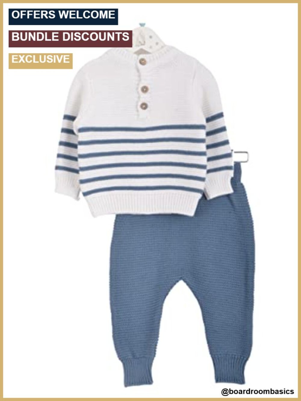 Baby Winter Outfit Set Sweater Pants Newborn Gift 0-12M